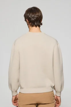 Jersey Axel de punto beige con logo en el pecho Polo Club