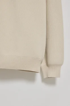 Jersey Axel de punto beige con logo en el pecho Polo Club