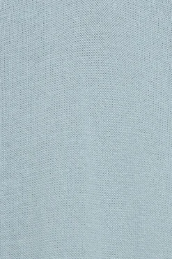 Jersey azul claro de punto con cuello de pico y bordado Rigby Go