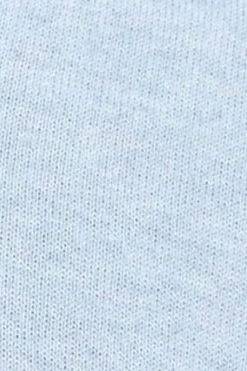 Jersey azul claro vigoré de media cremallera y mezcla de lana con bordado Rigby Go