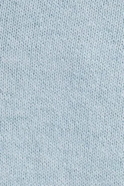Jersey azul claro vigoré de cuello pico con mezcla de lana y bordado Rigby Go