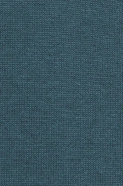 Jersey azul denim de lino y algodón con cuello redondo y bordado Rigby Go