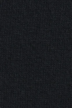 Jersey azul marino de cuello vuelto y mezcla de lana con bordado Rigby Go