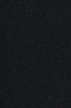 Jersey azul marino de mezcla de lana con cuello de media cremallera y bordado Rigby Go