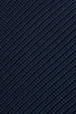 Jersey azul marino de punto en galga 9 con detalle Polo Club