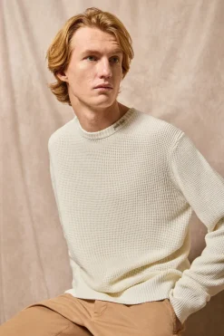 Jersey beige de punto Biel de cuello redondo y detalle bordado Polo Club