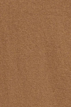 Jersey camel vigoré de mezcla de lana con cuello de media cremallera y bordado Rigby Go