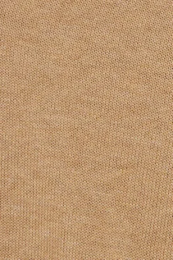 Jersey color caramelo vigoré de punto con cuello de pico y logo bordado Rigby Go