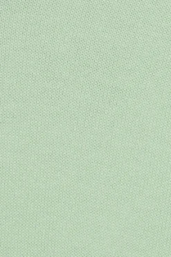Jersey color menta de punto con cuello de pico y logo bordado Rigby Go