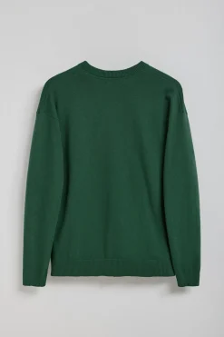 Jersey de punto Kendrick verde de cuello pico y detalles Polo Club