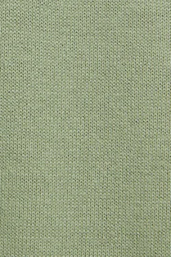Jersey de punto verde jade con cuello redondo y logo bordado Rigby Go