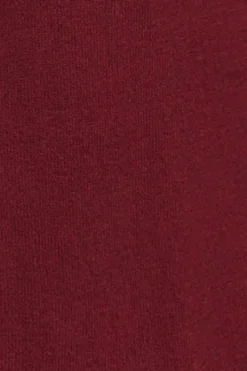 Jersey granate de cuello vuelto y mezcla de lana con bordado Rigby Go