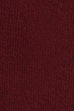Jersey granate de cuello pico con mezcla de lana y bordado Rigby Go