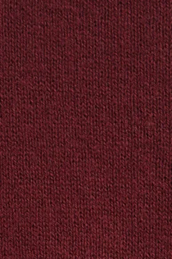 Jersey granate de cuello vuelto en mezcla de lana con bordado Rigby Go