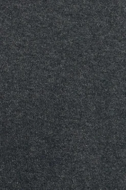Jersey gris oscuro vigoré de cuello pico y mezcla lana con bordado Rigby Go