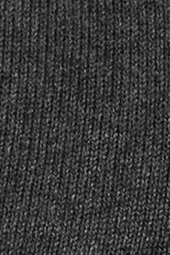 Jersey gris oscuro vigoré con cuello polo en mezcla de lana y botón nacarado Polo Club