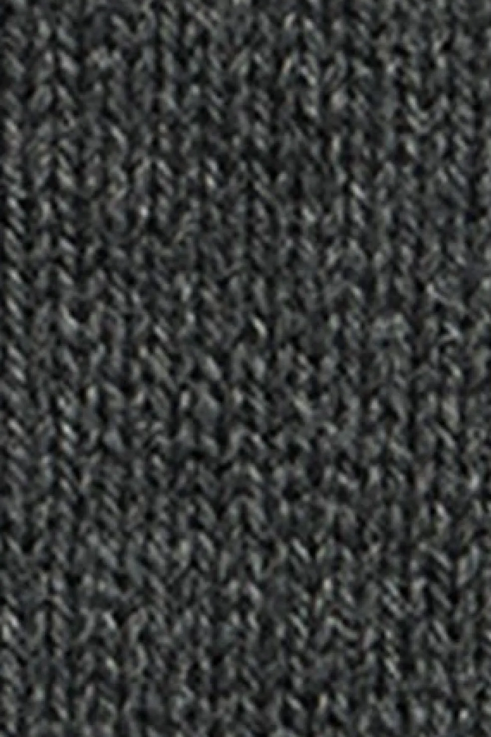Jersey gris oscuro vigoré de punto trenzado y mezcla de lana con bordado Rigby Go