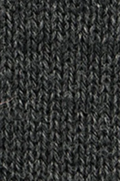 Jersey gris oscuro vigoré de punto trenzado en mezcla de lana con media cremallera y bordado Rigby Go