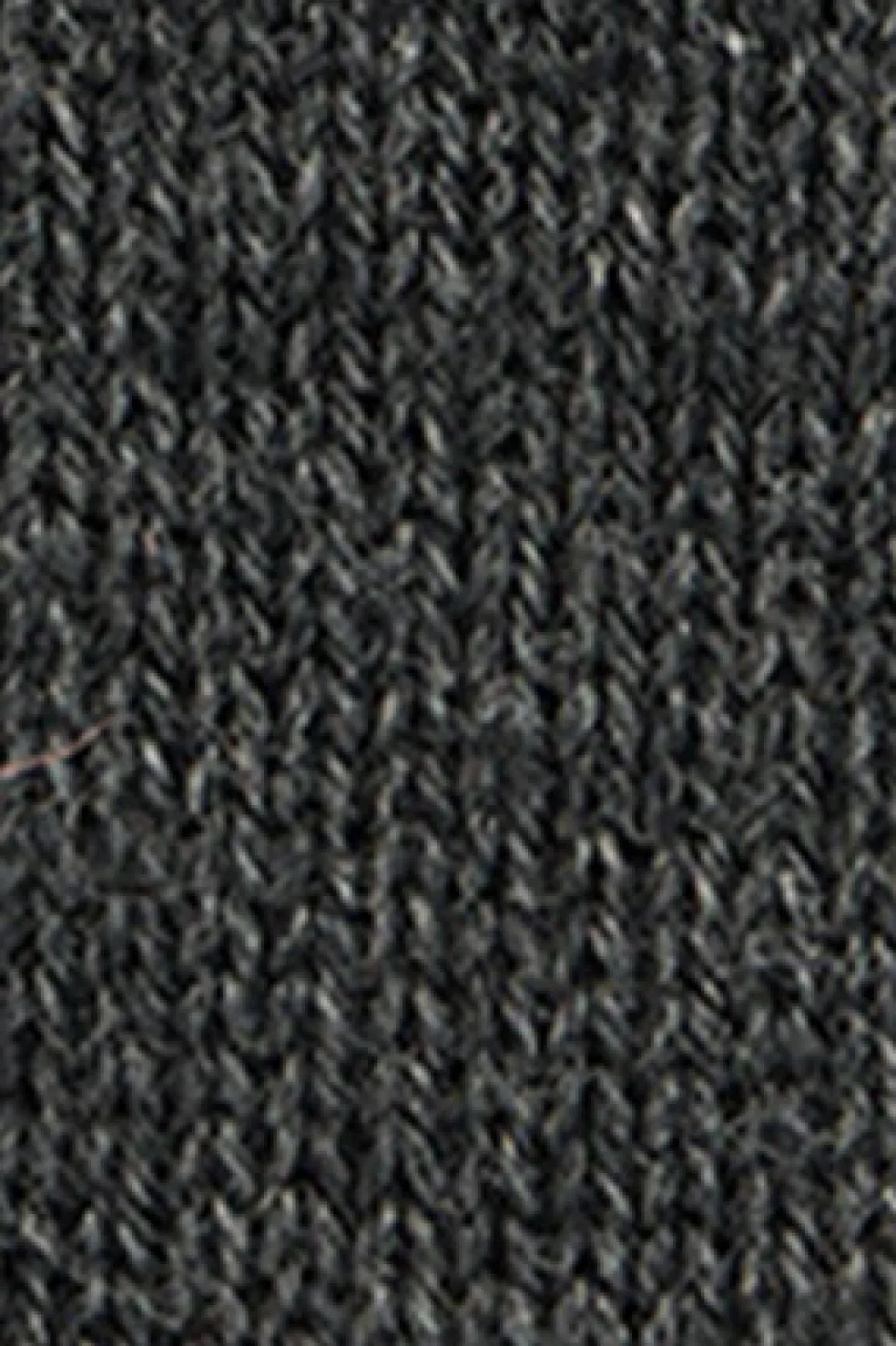 Jersey gris oscuro vigoré de punto trenzado en mezcla de lana con media cremallera y bordado Rigby Go