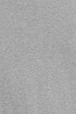 Jersey gris vigoré de media cremallera y mezcla de lana con bordado Rigby Go