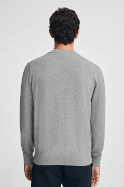 Jersey gris vigoré de mezcla de lana y bordado Rigby Go