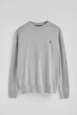 Jersey gris vigoré de mezcla de lana y bordado Rigby Go