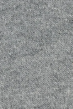 Jersey gris vigoré de mezcla de lana con cuello de media cremallera y bordado Rigby Go