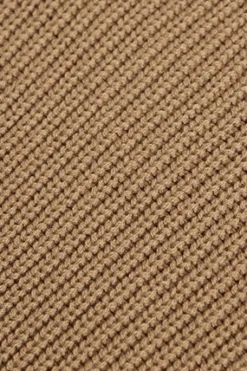 Jersey marrón de punto en galga 9 con detalle Polo Club