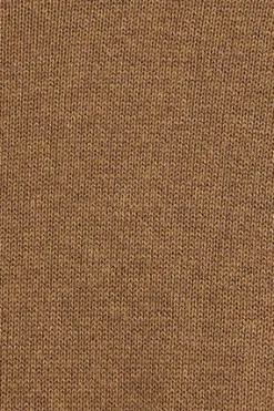 Jersey marrón vigoré de mezcla de lana y bordado Rigby Go