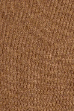 Jersey marrón vigoré de mezcla de lana y bordado Rigby Go