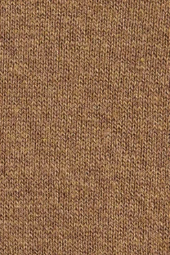 Jersey marron vigoré de media cremallera y mezcla de lana con bordado Rigby Go