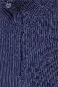 Jersey Nahia azul con logo bordado monograma Polo Club