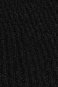 Jersey negro de cuello pico con mezcla de lana y bordado Rigby Go