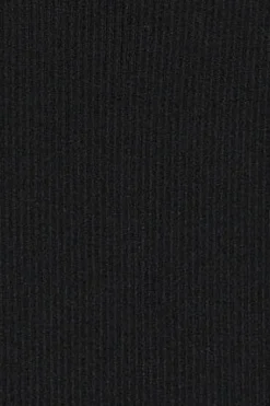 Jersey negro de tirantes acanalado con bordado Rigby Go