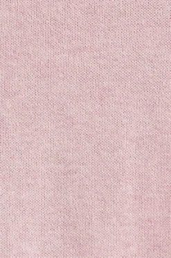 Jersey rosa vigoré de cuello redondo con mezcla de lana y bordado Rigby Go