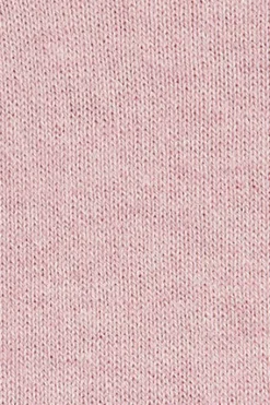 Jersey rosa vigoré de mezcla de lana con cuello de media cremallera y bordado Rigby Go