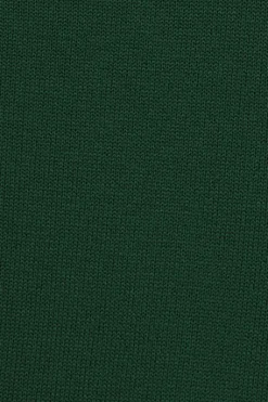 Jersey verde botella de punto con cuello redondo y bordado Rigby Go