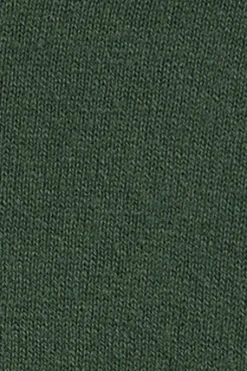 Jersey verde lodo de cuello pico y mezcla lana con bordado Rigby Go