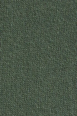 Jersey verde lodo de media cremallera y mezcla de lana con bordado Rigby Go