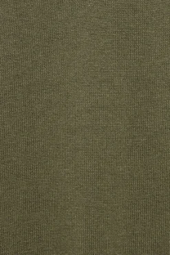 Jersey verde militar Martin de cuello polo y pico con detalle Polo Club