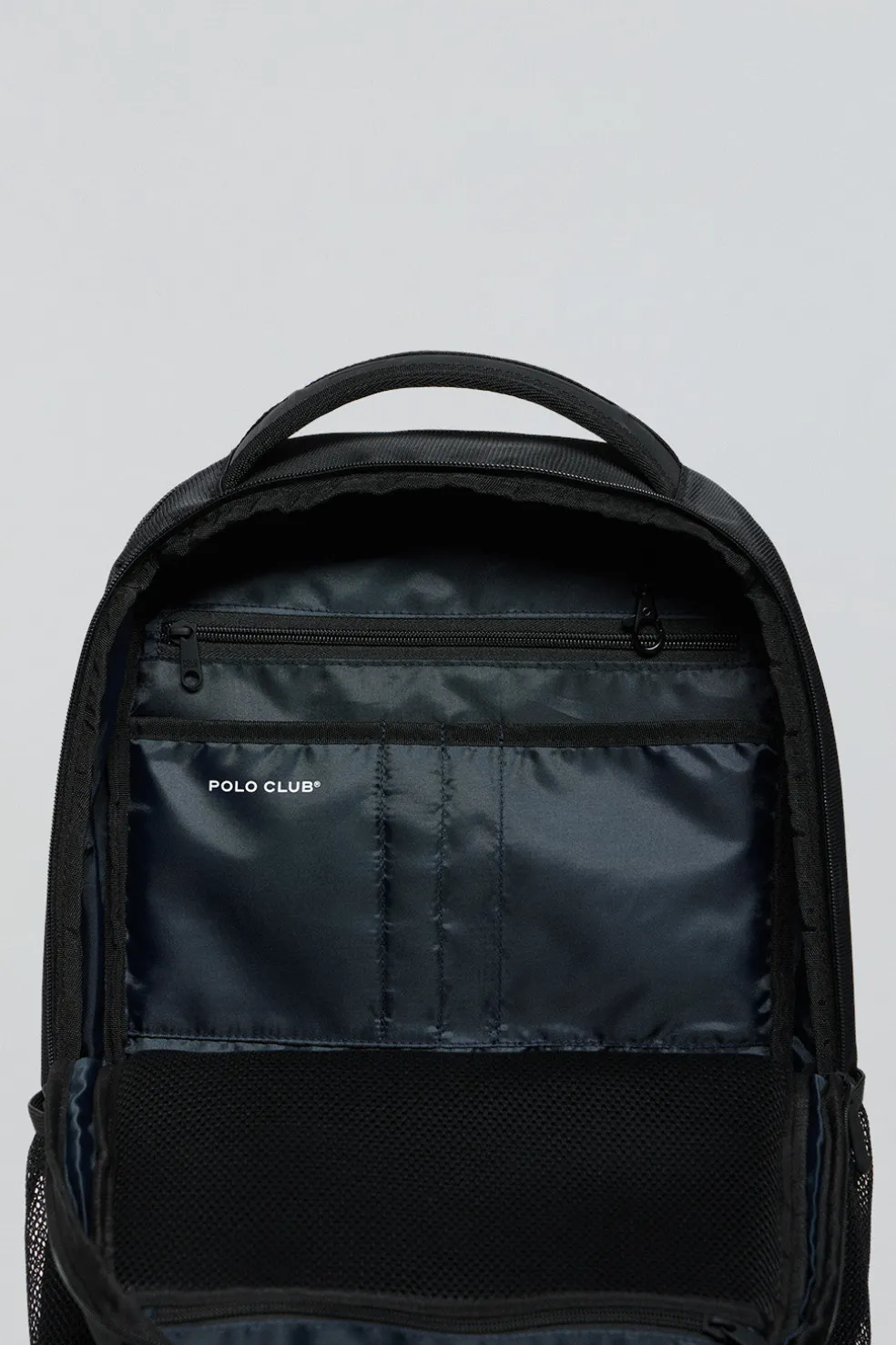 Mochila Harlem negra con detalles Polo Club