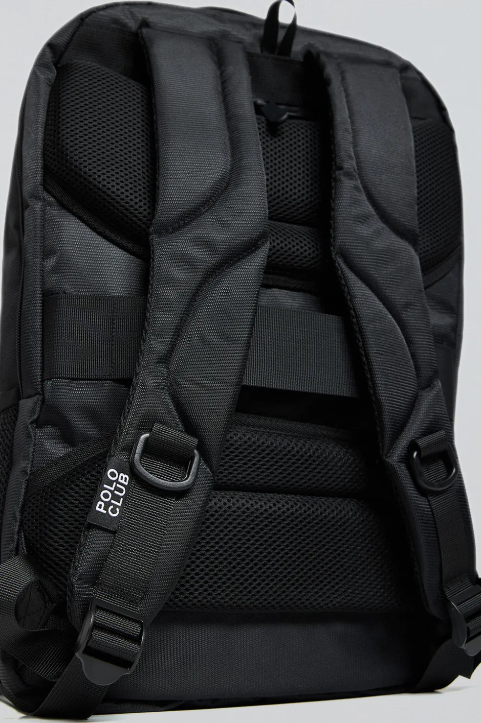 Mochila Harlem negra con detalles Polo Club