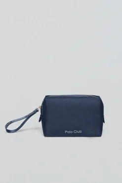 Neceser Eden azul marino y rosa con detalles Polo Club
