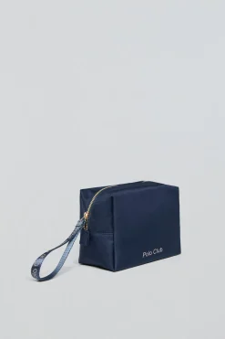 Neceser Eden azul marino y rosa con detalles Polo Club