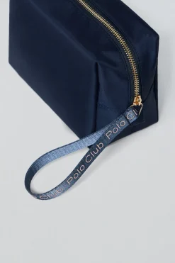 Neceser Eden azul marino y rosa con detalles Polo Club