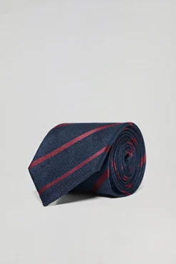 Pack de corbata y pañuelo de seda con detalle bordado Polo Club