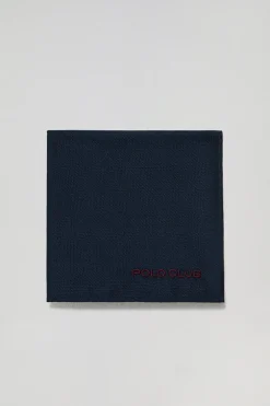Pack de corbata y pañuelo de seda con detalle bordado Polo Club