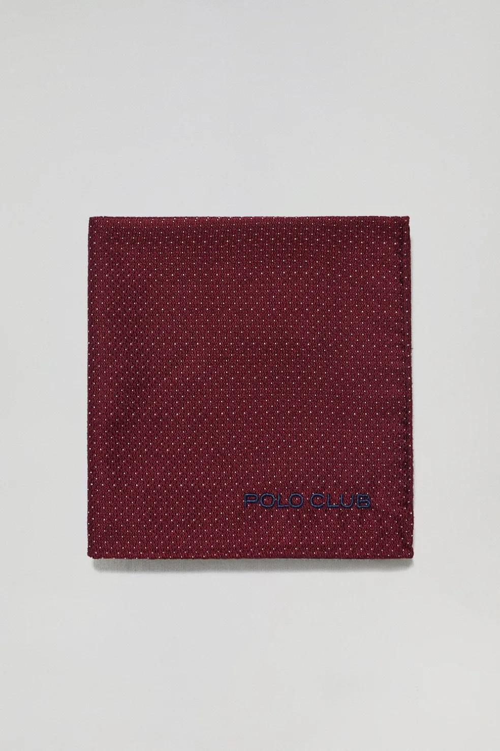 Pack de corbata y pañuelo de seda con detalle bordado Polo Club