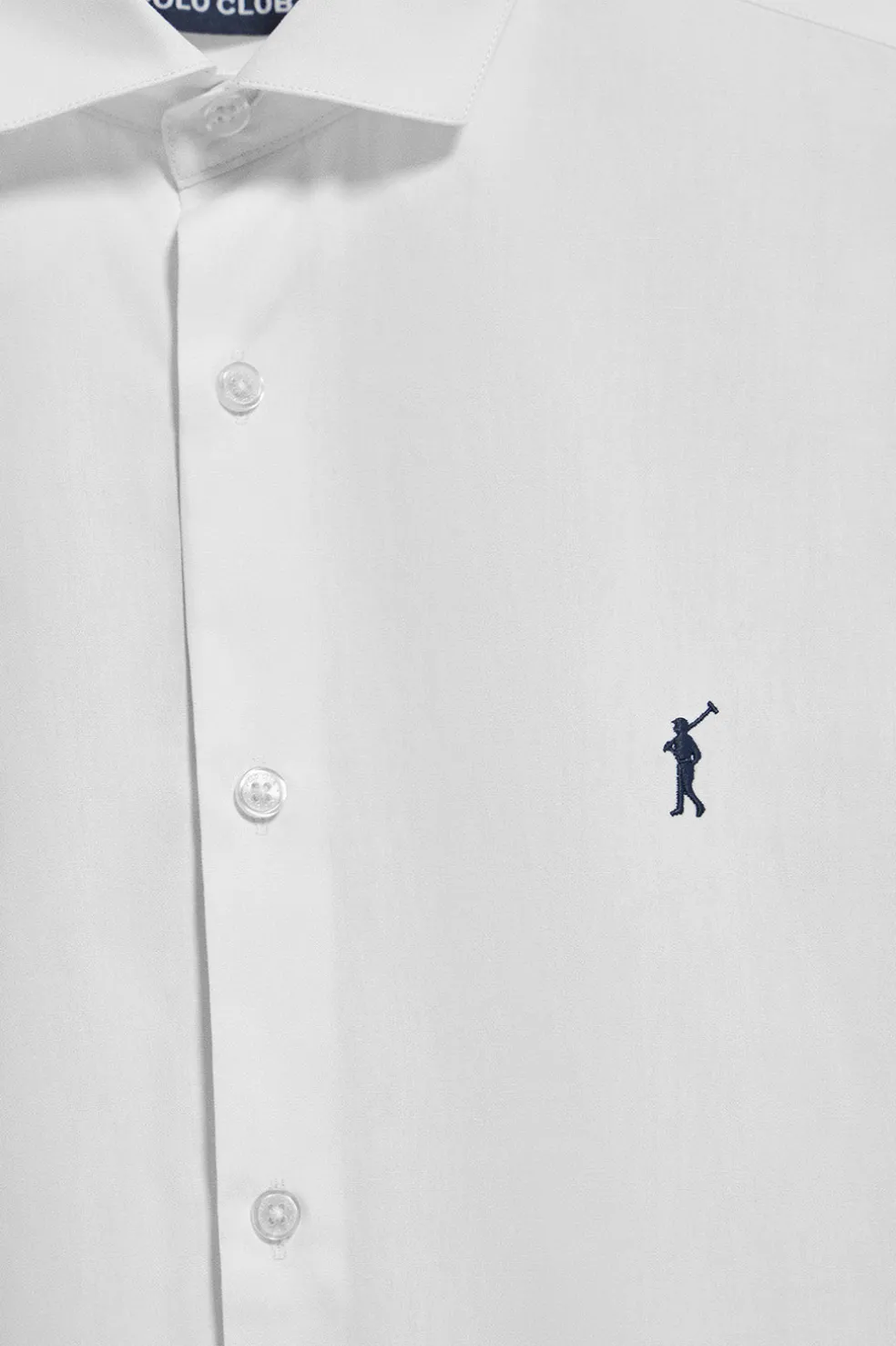 Pack de dos camisas slim en blanco y azul marino con logo Rigby Go