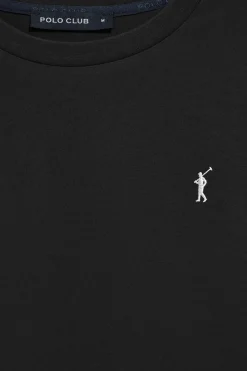 Pack de dos camisetas de manga larga negra y blanca con logo bordado Rigby Go